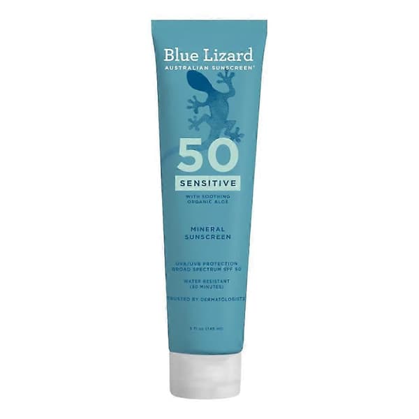 Blue Lizard Australian Sunscreen, Sensitive Mineral Sunscreen, SPF 50, 5 fl oz (148 ml) 148ml 1pcs