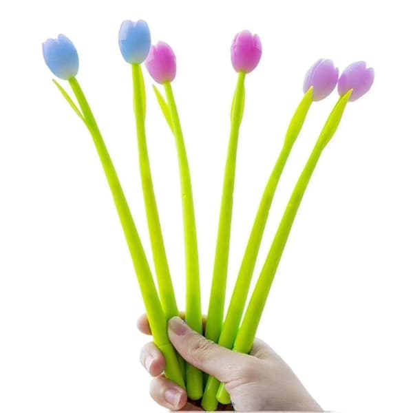 Farveskiftende Tulipan Kuglepenne 0,5 mm Test Skrivepen Til Studerende