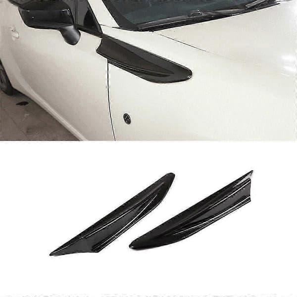 Bilsideblader Side Luftutløp Trimdeksler Bilutvendig Tilbehør kompatibel med 86 BRZ 2012-2020 Black