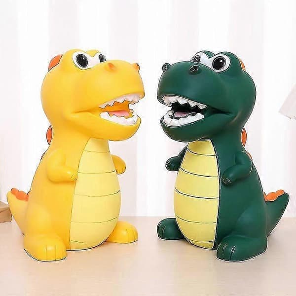 Beste julegave Dinosaur sparegris for gutter og jenter Green