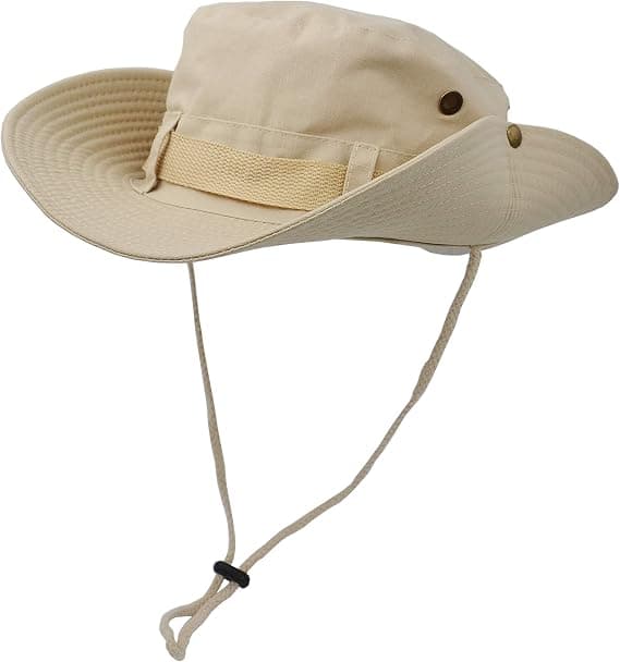 Solhatt med bred brem, dobbeltlagsdesign