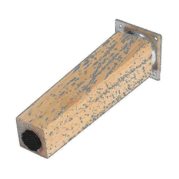 sett med 4 firkantede møbelben i eik 20cm