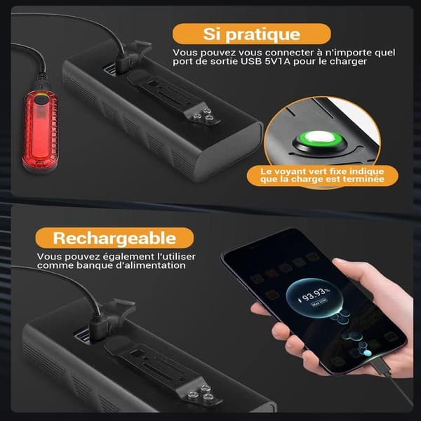 USB Rechargeable 5 LED Lamp Function Powerful LED Lamp, ZQKLA