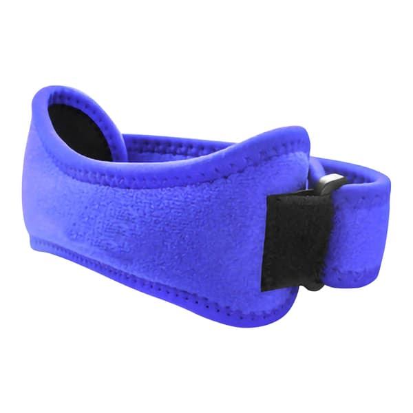 Petella Knee Pads Split Shock Absorption Pressure Adjustable Size Patellar Tendon Support Strap Blue