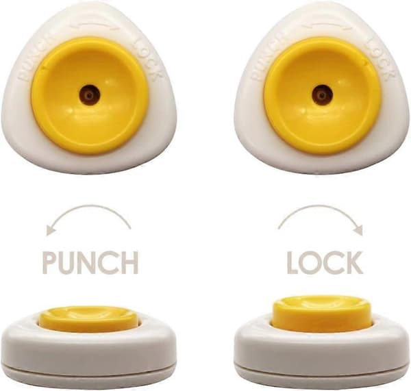 Enkel og lett eggstikker Eggpiercer Eggseparatorer Eggpoacherpanne 2 stk