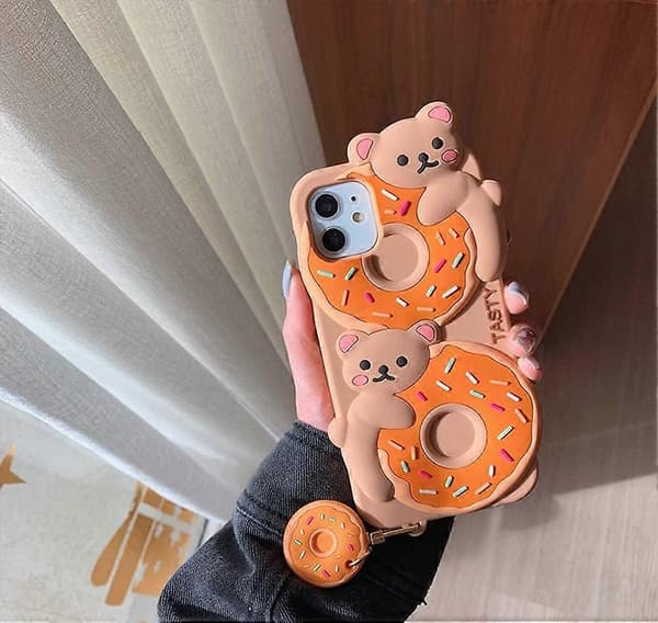 För iPhone 13 Pro Max Skal Kawaii Mobilskal, Tjej Mobilskal