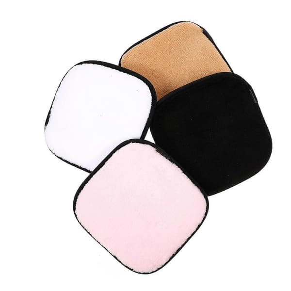 Ansigtsvamp Firkantet Makeupfjernerpude til Rensning 4 Stk.