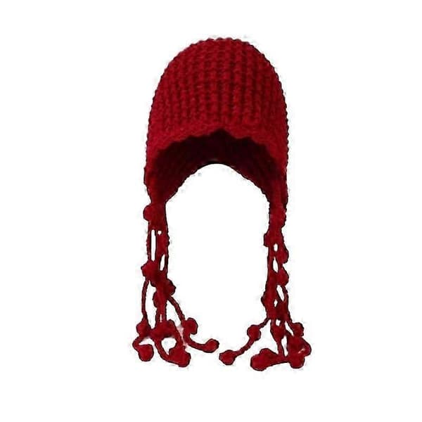 Jul Vinter Ull Tofs Stickad Öronskyddsmössa För Kvinnor Vinter Varm Virkad Öronmuffar Mössor Flicka Pullover Mössa Ny Ankomst S06 A2