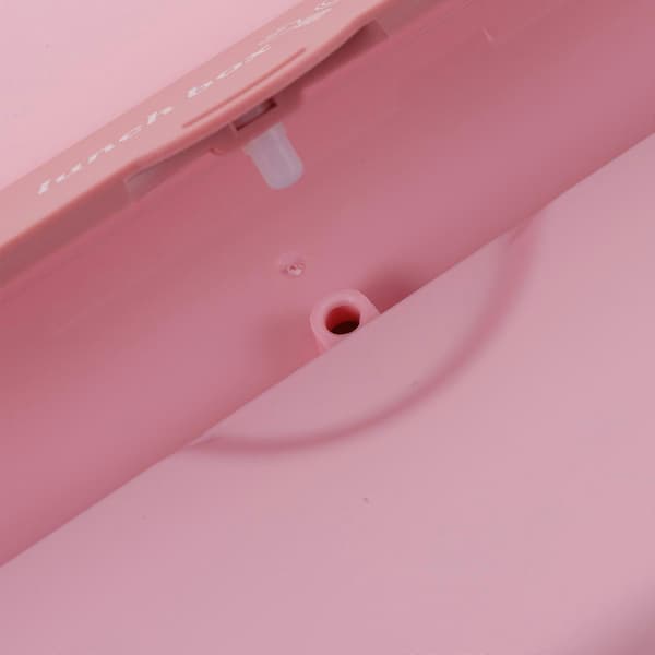 Bento-boks i rustfritt stål med rom for matoppbevaring, rosa bento-holder