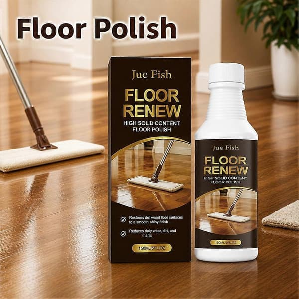 Høyfast gulvpolish 150 ml vannbasert for restaurering av tregulv