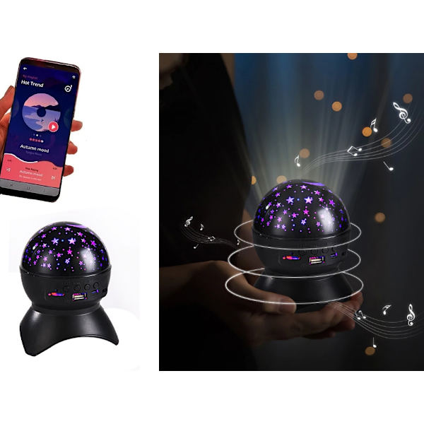 Star projector night light star led speaker bluetooth usb projector 260