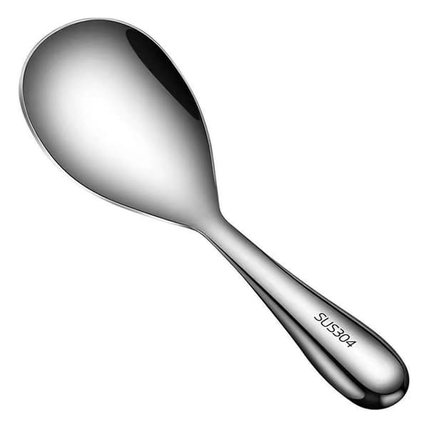 Serveringsske i rustfrit stål Køkken Non-stick Husholdningsrisskovl til restaurant Glossy