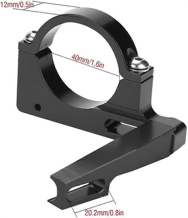 Sykkel Frontgiradapter Sammenleggbar Sykkel Frontklipsadapter (Svart) BLACK