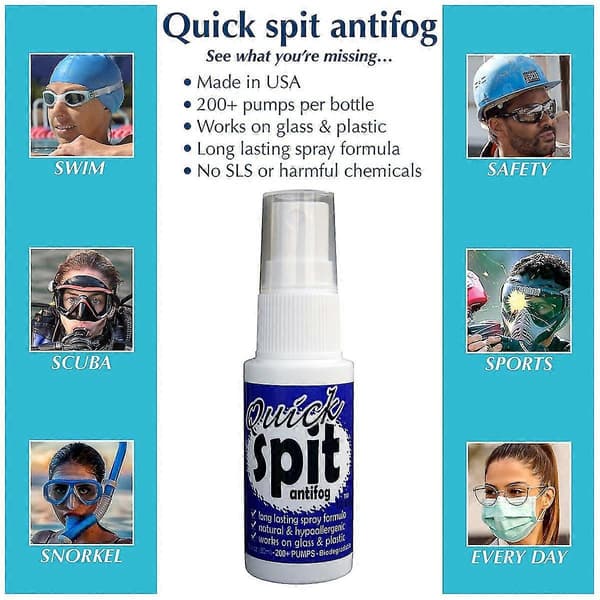 JAWS Quick Spit 1 oz. Anti-dugg Spray Formula 3-pakning