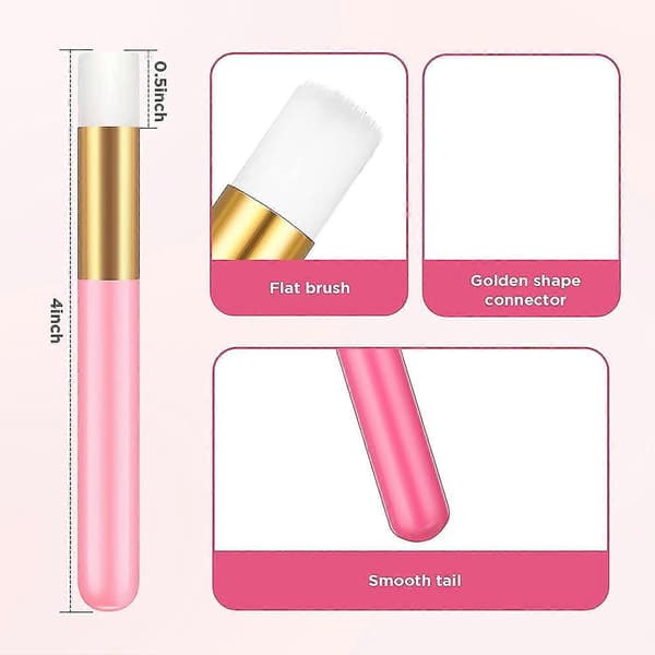 5 øyevippesjampobørster Nese Pore Dyprensebørste Blackhead Remover Børste