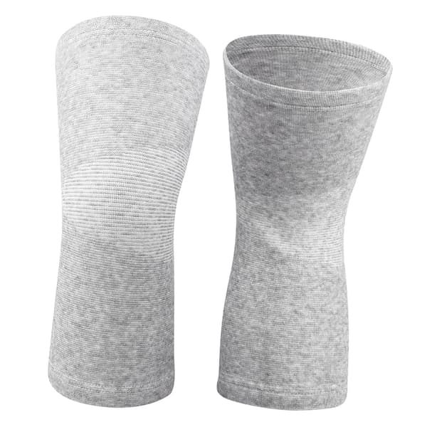 【NX】1 pc Elastic Bamboo Charcoal Fiber Knee Pad, Warm Holder, Knee Protector, Grey L