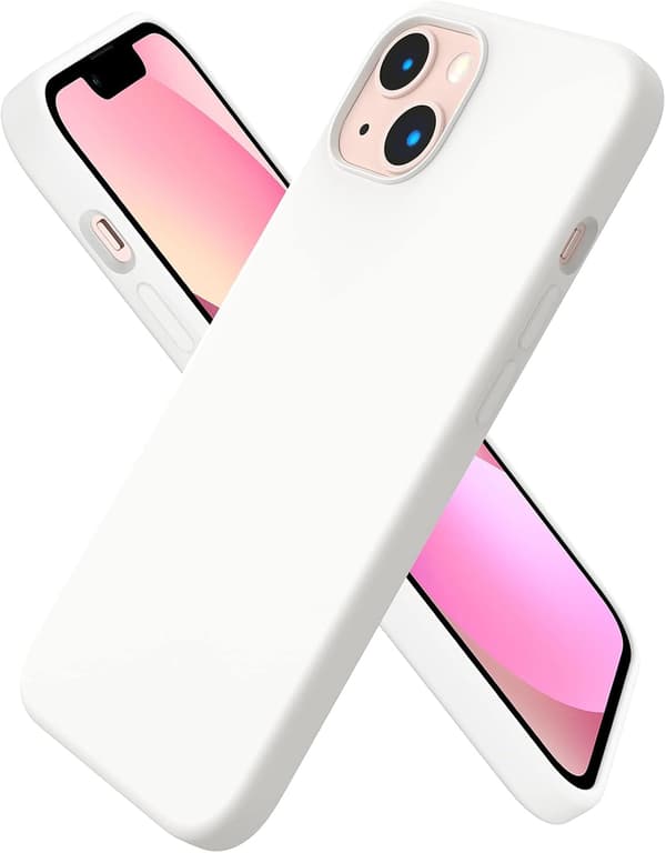 iPhone15promax Case, Liquid Silicone Case Compatible with iPhone15promax, Ultra-thin Case, Full Coverage Shockproof Soft Protective Case (White) 15PROMAX-tfrf 15PROMAX