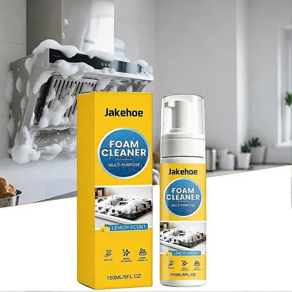 Multifunksjonell skumrens spray kraftig formel sitronduft Yellow 2pcs