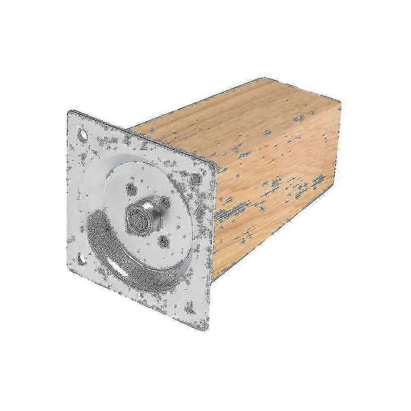 sett med 4 firkantede møbelben i eik 10cm