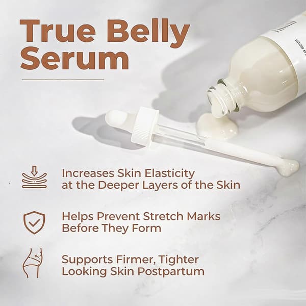 True Belly Serum, Hydrerende Maveolie, Massageolie 100ml