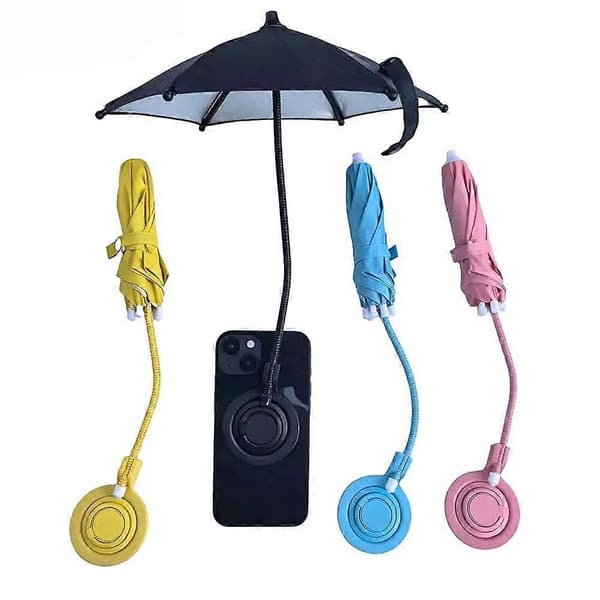Magnetisk Telefonparaply - Mini Solskjermbeskytterstativ Black