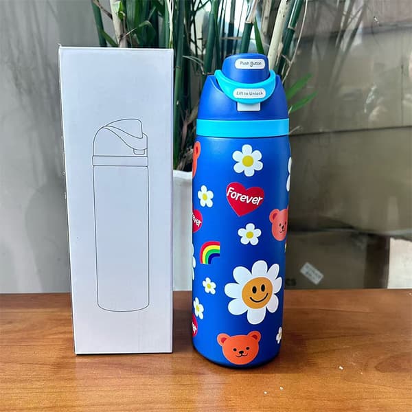 Owala mugg 304 rostfritt stål vattenkopp bärbar studsande kopp bärbar dubbel drickskopp sugrörskopp 32oz