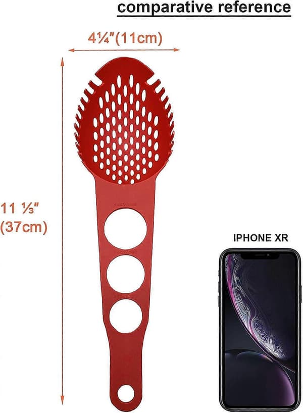 Nylon Spaghetti Server Non-Stick Pasta Fork Slotted Spoon Food Strainer