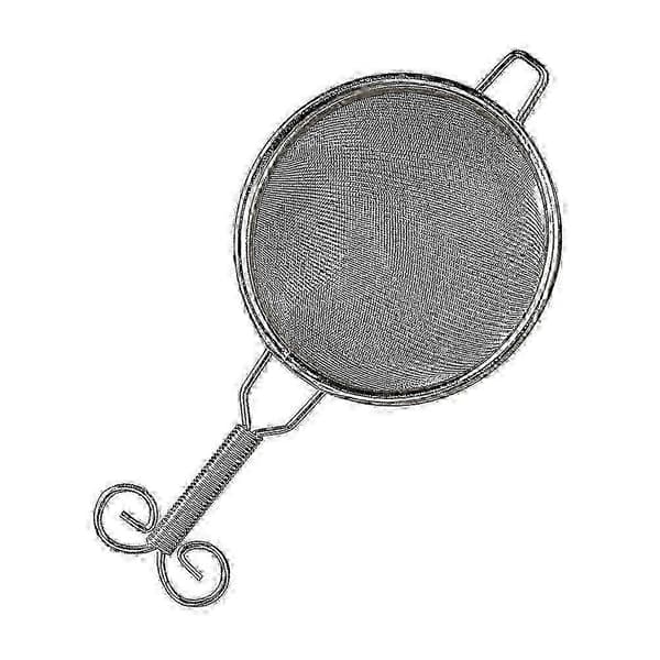 Teske-si i rustfrit stål - 14,5x7,5x3,5cm sølv løsbladste-filter