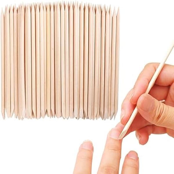 100-pakning Dobbeltendte Neglebåndsskyvere - Multifunksjonelle Neglepinner
