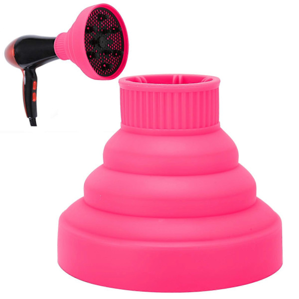 Universal sammenklappelig hårtørrer diffuser bærbar rejsefoldbar hårtørrer diffuser pink Pink