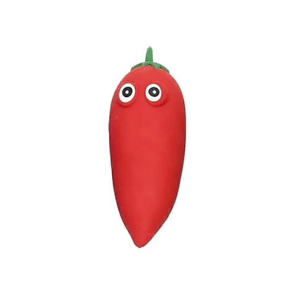 Grøntsags klemmelegetøj til voksne og børn Stressaflastning Sensorisk☃ Grøntsag A0E5 chilli 1pcs