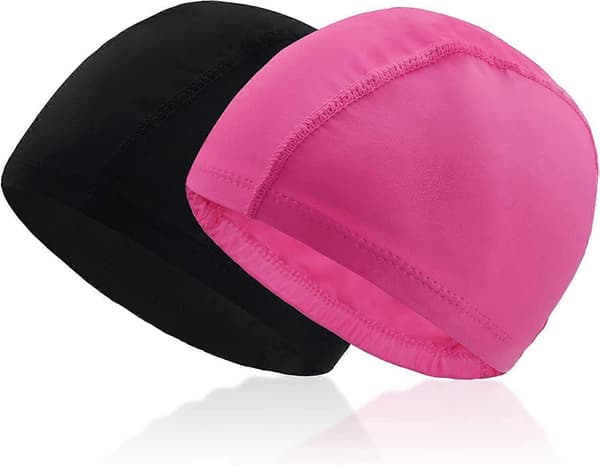 2 stk. badehetter Komfortabel polyesterstoff badehette Unisex badehetter Slitesterk Super Stretch Sklisikker stoff badehetter for kvinner menn barn Lo