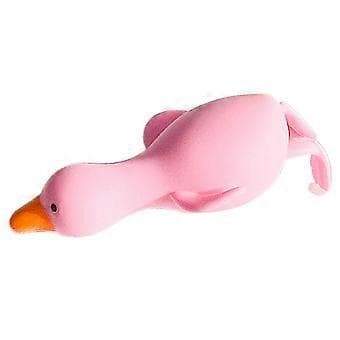 Squeeze Toy Soft Vinyl Recovery Stress Relief Squeeze Pull Decompression Toy Pink Goose