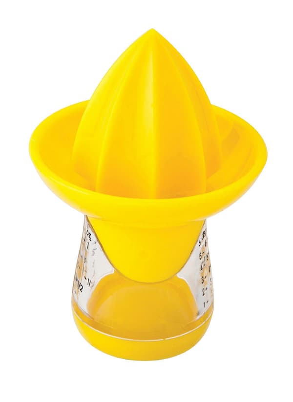 Sitron- og limepresse og -river, gul, plast