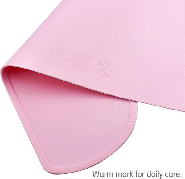 2 st molnformade halkfria hopfällbara bärbara värmebeständiga barnserviser (blå, rosa)