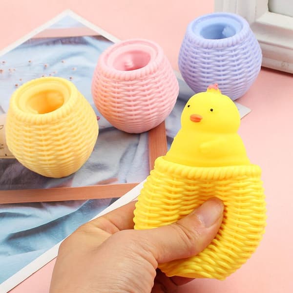 Creative Decompression Cute Cheese Mouse Cup for Pressure Relief, Squeeze, Pinch, Squirrel Cup, Decompression Toy cheese mouse