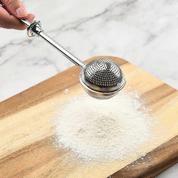 304 rustfrit stål te-infuser, udtrækkelig te-si til løs te (halvt/helt hul) B
