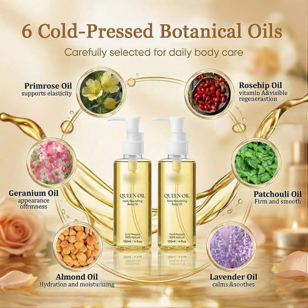 Queen Oil Kallpressad Botanisk Kroppsolja 150ML