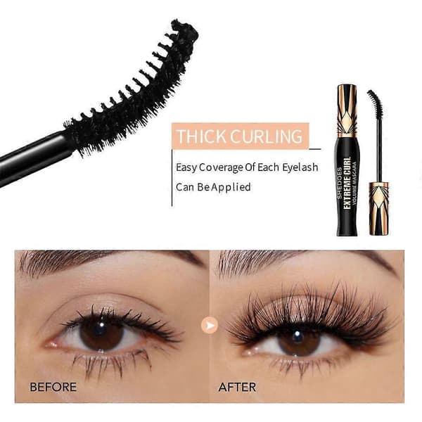 Extreme Curl Volume Mascara, Vattentät & Långvarig 3PCS