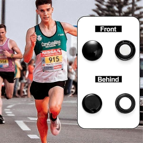 10 Par Magnetiske Løbe Startnummer Clips, Marathon Løbsnummer Holder Løbe Startnummer Spænder Fikseringssystem Rac