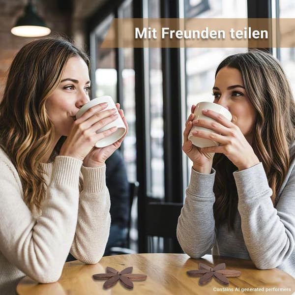 Treformede Coasters i Tre for Salongbord, Kjøkken