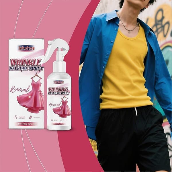Multifunktionel rynkefjerner spray, anti-rynke spray til tøj Wrinkle-Removing Spray 2pcs