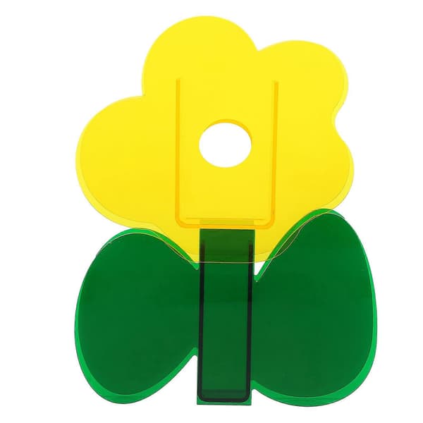 Gul akrylvask blommarrangemang vas för dekoration 1 set unik design