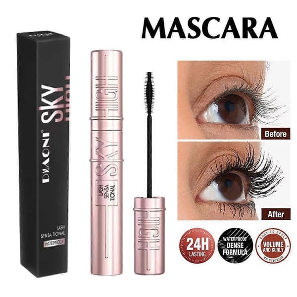 Diaoni Volumizing Mascara 9ml Vandfast Forlængende Silikonebørste