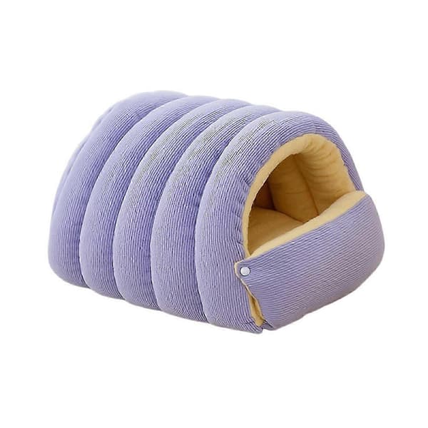 pustende kattehule seng koselig vinter liten medium Purple M