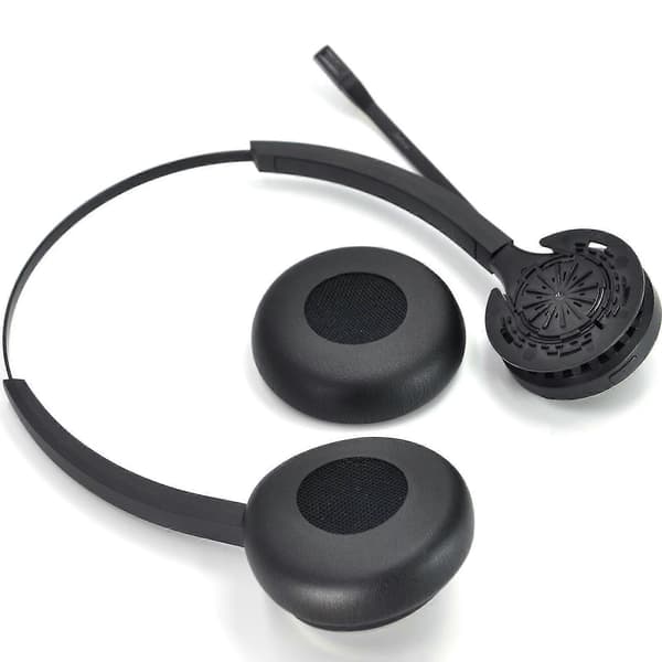 Høykvalitets svamp øreputer for Plantronics W440 hodetelefon øreklokker øreputer