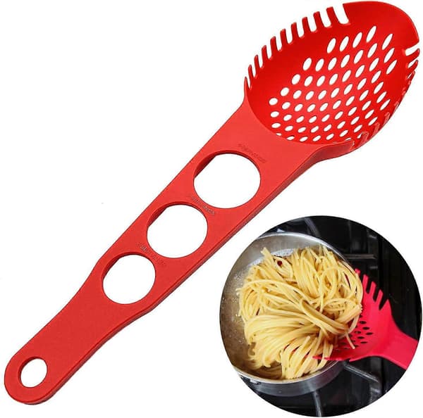 Nylon Spaghetti Server Non-Stick Pasta Gaffel Slidset Ske Madsi