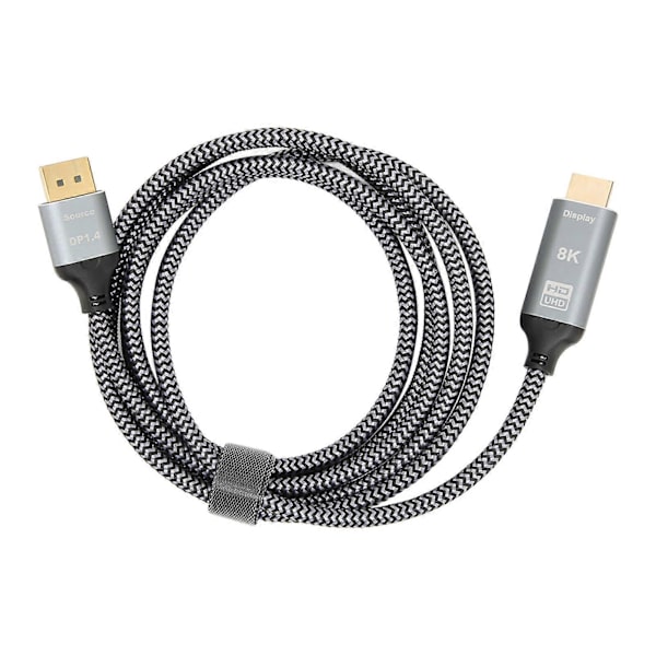 Displayport 1.4 - HD Multimedia Interface 2.1 -sovitinkaapeli 8K Displayport uros - HD Multimedia Interface naaras -kaapeli