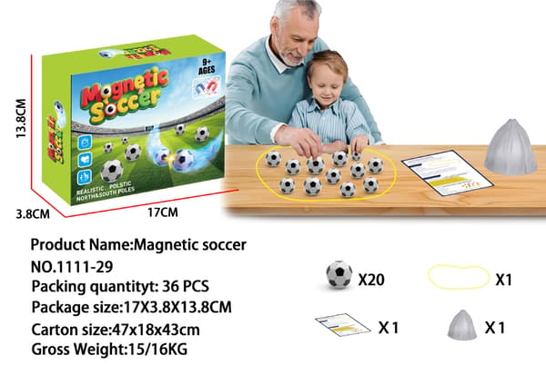 Magnetbaseret Strategisk Fodboldbrætspil til Børn