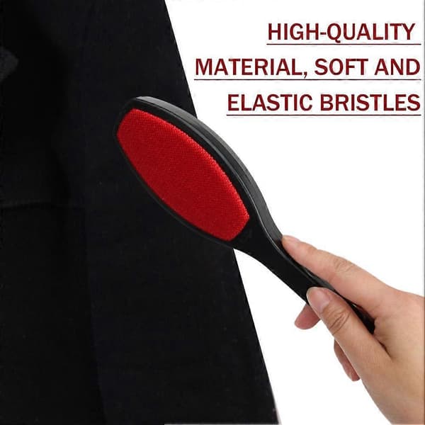 Dubbelsidig luddborste för kläder plagg pälsborste hår❣ Magisk к[ Q6E9 1pcs black